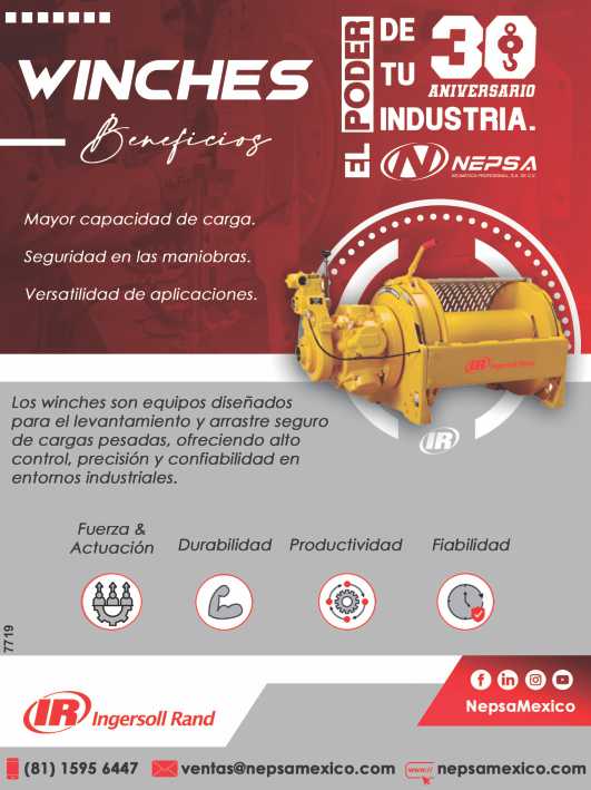 Ingersoll Rand winches. Higher load capacity, safe handling, versatile applications. High control, precision, and reliability in industrial environments.