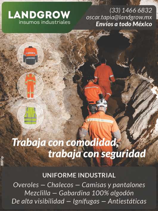 Trabaja con comodidad y con seguridad. Overoles, Chalecos, Caminas y Pantalones. Mezclilla, Gabardina de Algodon. De alta visibilidad, Ignifugas, Antiestaticas. Landgrow.