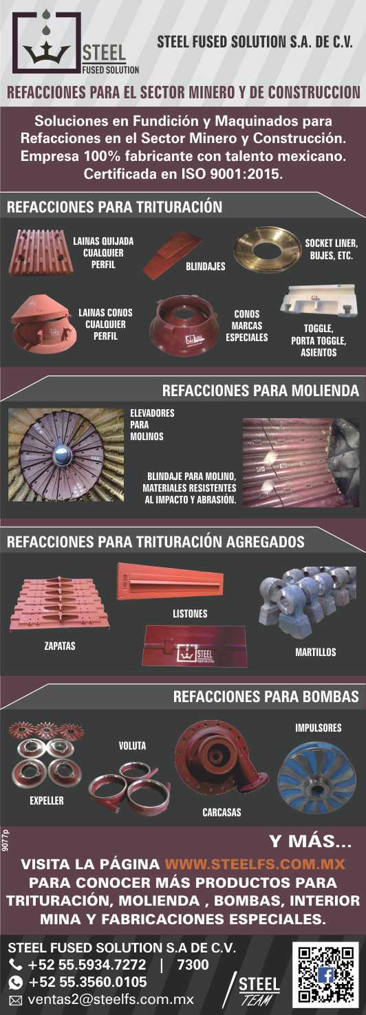 Refacciones para el sector minero y de construccion. Soluciones en Fundicion y Maquinados para Refacciones en el sector Minero y Construccion. Empresa 100% fabricante de talento mexicano. Certificada